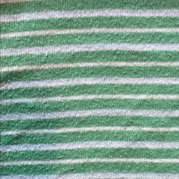 American Eagle Outfitters Green and White Striped Shirt - Picture 3 of 3